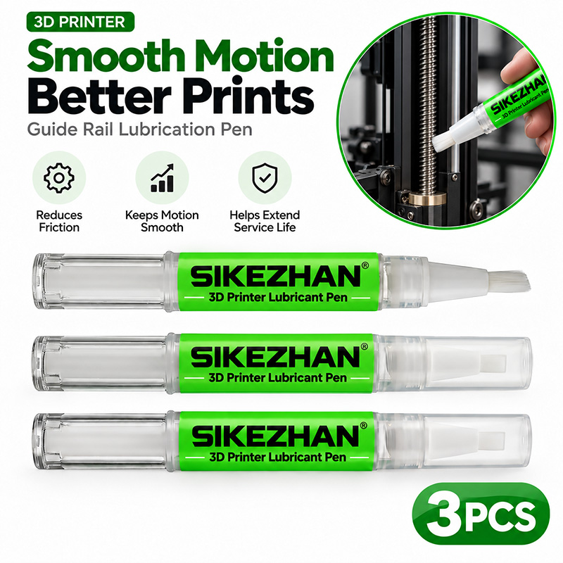 3D Printing Guide - Schmierstift 3er-Pack, 3D-Drucker-Schmierbürste für Linearführungen, Spindeln